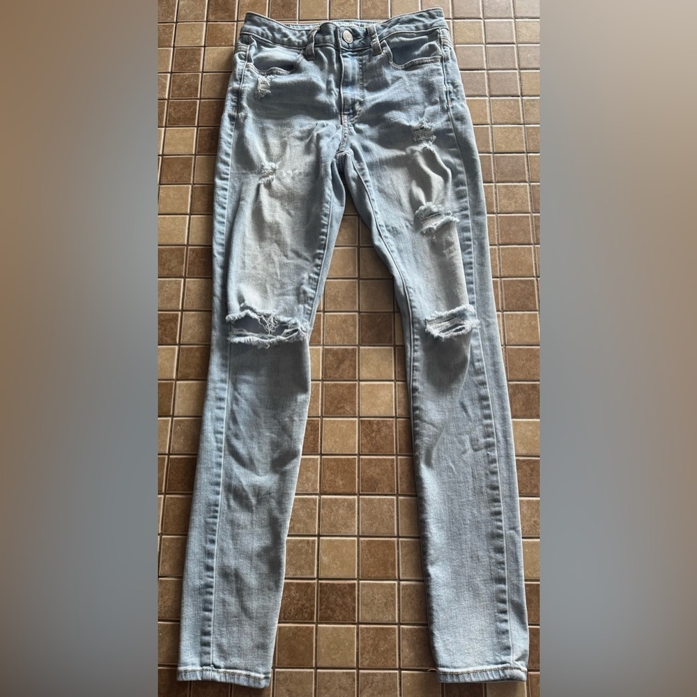 American Eagle Outfitters Skinny Blue Jeans Size 2
